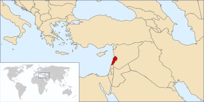 Landkarte von Libanon-Welt 